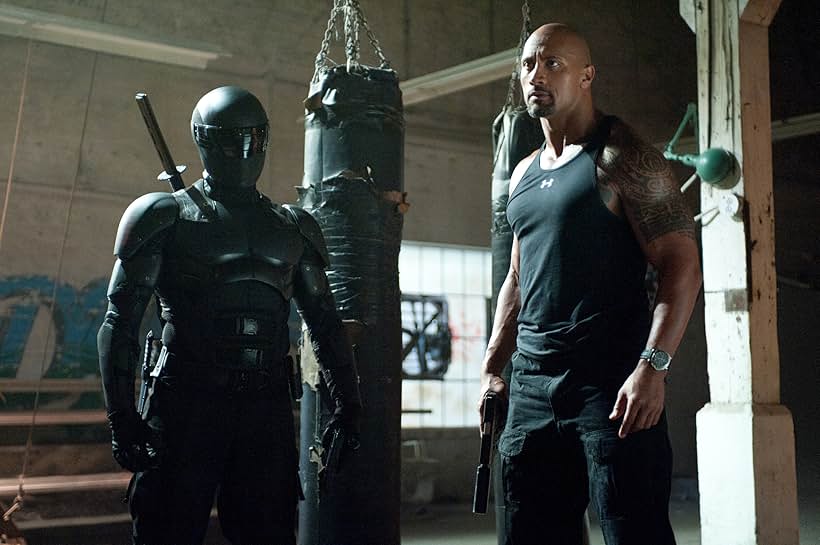 Dwayne Johnson and Ray Park in G.I. Joe: Retaliation (2013)