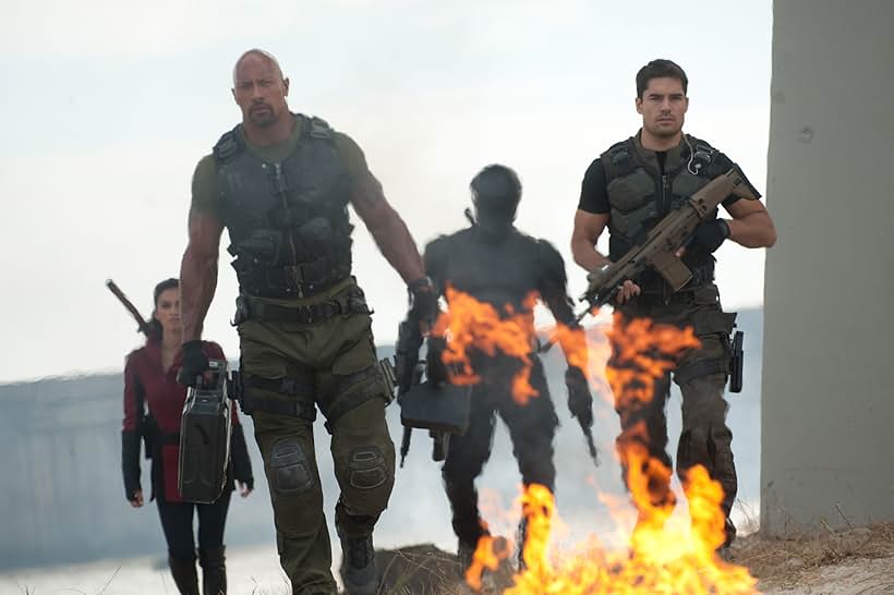 Dwayne Johnson, Ray Park, D.J. Cotrona, and Elodie Yung in G.I. Joe: Retaliation (2013)