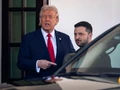 Donald Trump i WoÅ‚odymyr ZeÅ‚enski w BiaÅ‚ym Domu