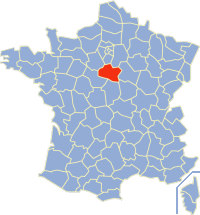 Loiret'n sijainti