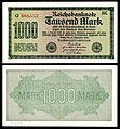 1 000 marcos (15 de septiembre de 1922)