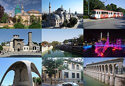 Right from the beginning: Mevlana Museum, Konya Selimiye Mosque, Alaaddin Hill, Ince Minaret Medrese, Meram Nature Park, Hacıveyiszade Mosque, Alaaddin Monument, Atatürk Museum and Taşköprü