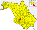 Collocatio finium Municipii in Provincia Salernitana.