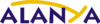 The word Alanya in blue text except for the letter Y which is elongated and in yellow.