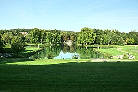 Le parc du château de Nanteau.