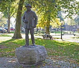 Standbeeld van Vincent van Gogh in het park te Nuenen