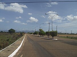 Vista parcial de Bonfim, em Roraima