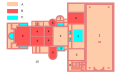 Mappa delle thermae maiaores del forte legionario