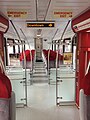 Inside MetroRail GTW train