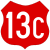 13C