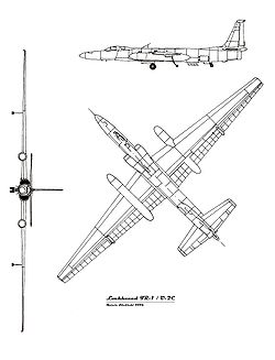 Egy U–2C/TR1–1 háromnézeti rajza