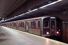 Metro Rail rapid transit (subway) B Line train in 2008