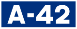 Autovía A-42 shield}}