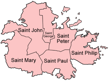 Parishes van Antigua