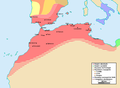 Image 35The Almohad empire at its greatest extent, c. 1180–1212 (from History of Morocco)