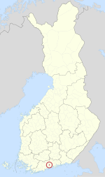 Location o Kerava in Finland