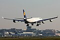 Lufthansa Airbus A340-300 landing at Frankfurt