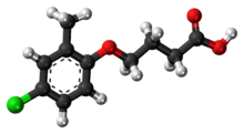 Ball-and-stick model of the MCPB molecule