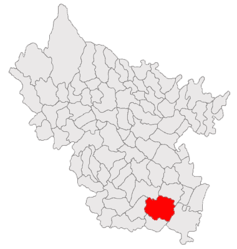 Location in Buzău County