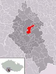 Hosín – Mappa