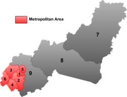 Location of Fularji ("5") within Jixi City