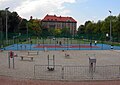 Polski: Orlik. Čeština: Hříště Orlik. English: Orlik playing field.