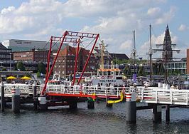 De Hörnbrücke, een opvouwbare brug