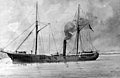 American ship USS Cayuga, a screw steam gunboat.