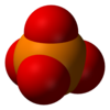 Space-filling model of phosphate