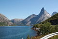 La muntanya darrere el Tysfjorden.