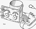 Image 40In the 1920s, the United States government publication, "Construction and Operation of a Simple Homemade Radio Receiving Outfit", showed how almost any person handy with simple tools could a build an effective crystal radio receiver. (from History of radio)