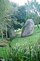 deux menhirs à Plomelin en 2000