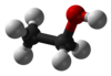 Ball-and-stick model of ethanol