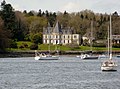 Le château de Kerouzien en Plomelin vu de Pors Keraign en Gouesnach