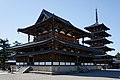 Image 9Buddhist temple of Hōryū-ji is the oldest wooden structure in the world. It was commissioned by Prince Shotoku and represents the beginning of Buddhism in Japan. However, this was built by ancient Korean architects dispatched from Baekje. (from History of Japan)