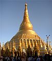 Zlatá pagoda v Rangúne (Barma)