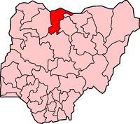 Location of Katsina State in Nigeria