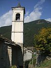 Il campanile della frazione di San Colombano