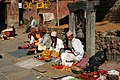 Sacerdoz en Budhanilkantha.