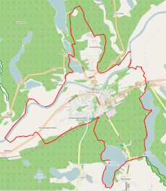 Localização de Sieraków na Polónia