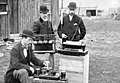 Image 64British Post Office engineers inspect Guglielmo Marconi's wireless telegraphy (radio) equipment in 1897. (from History of radio)