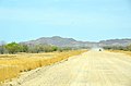 Gravel road in Namibia