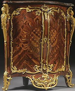 An encoignure by royal cabinetmaker Jean-Pierre Latz (c. 1750)